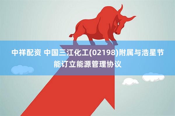 中祥配资 中国三江化工(02198)附属与浩星节能订立能源管理协议