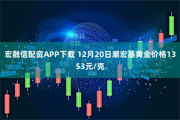 宏融信配资APP下载 12月20日潮宏基黄金价格1353元/克